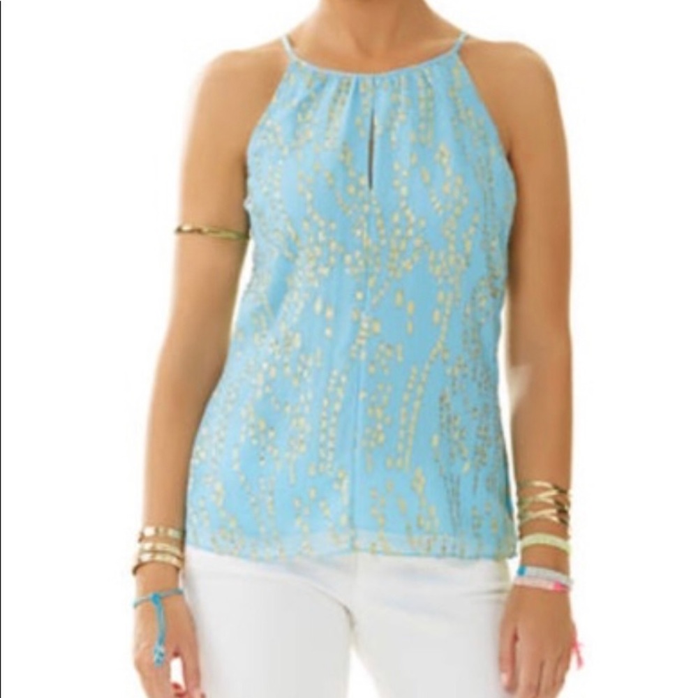 NWT Jacquard Dot Lilly Pulitzer Top